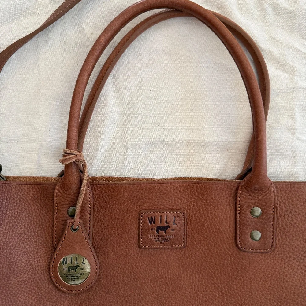 Will Leather Goods East-West leather tote - Picture 7 of 8